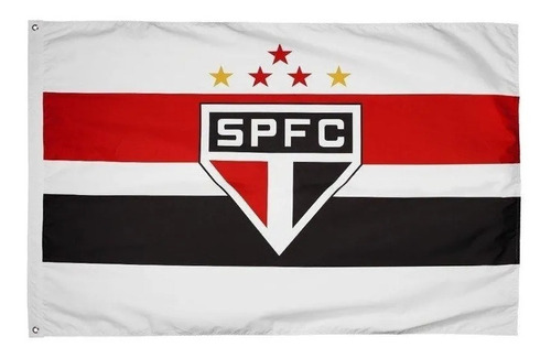 Bandeira Oficial São Paulo Torcedor - 0,89 X 1,35 M Original