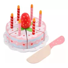 Torta De Cumpleaños Madera Juguete Niño