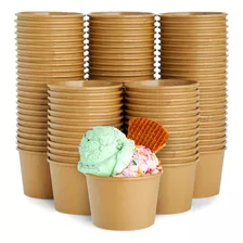 Juvale Paquete De 100 Vasos De Papel Para Helado, Tazones De