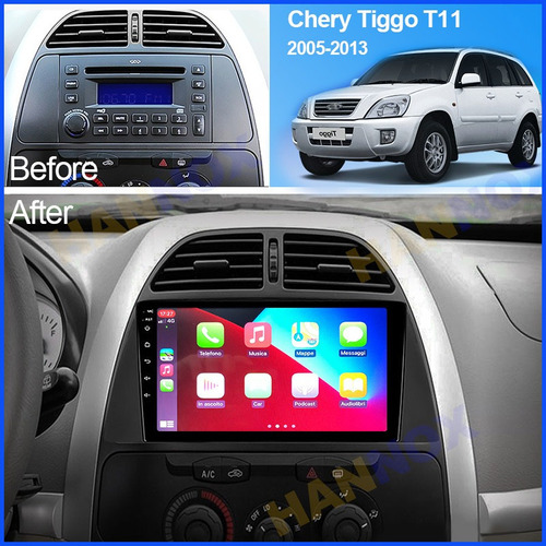 Radio Android Chery Tiggo 2008 A 2012 Carplay Foto 3