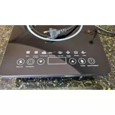 Cooktop Elétrico Portátil Touch Fogão Indução 220v 1 Boca Cor Preto