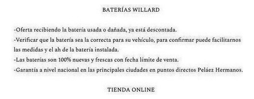 Bateria Willard Extrema 36d-600 Seat Ibiza 2.0 Foto 4