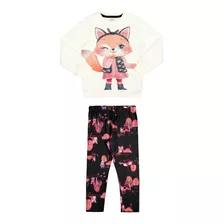 Conjunto Infantil Alakazoo Legging E Blusão Raposa