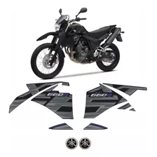 Kit Adesivos Compatível Yamaha Xt 660r 2015/2018 Preta 10434