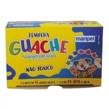 Tinta Guache Maripel 15 Ml 6 Cores