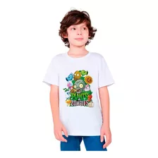 Playera Plantas Zombies Para Niños Y Hombres Talla Liviana