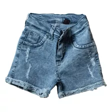 Short De Jeans Elastizado Nevado Niña