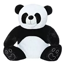 Urso Panda Pelúcia 50cm Antialérgico Fofinho Decoração