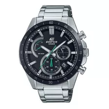 Relógio Casio Edifice Masculino Efr-573db-1avudf Cor Da Correia Prateado Cor Do Bisel Preto Cor Do Fundo Preto