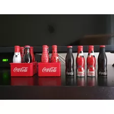 Mini Garrafinhas Da Galera Coca Cola + Engradados Lote 