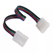 Cable Conector Con Hebilla Doble Para Tiras Led Rgb 5050