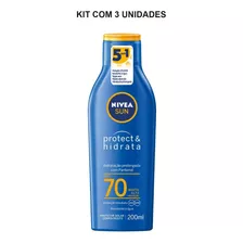Kit Nivea Sun Protect & Hidrata Fps70 Com 3un De 200ml Cada