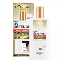 Protector Solar Fps50+ L'oréal Paris Uv Defender Fluido 40ml