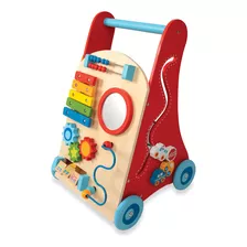 Nuby Andador De Madera Con Caractersticas Interactivas Para