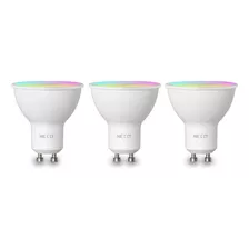 Pack 3 Ampolleta Inteligente Led Nexxt Color Rgb/white 220v