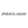 Emblema Hillux Plateado Toyota Hilux