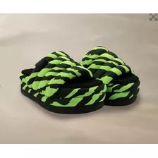 Sandalias Verde Fluor