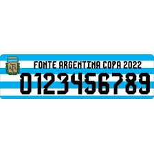 Vetor Fonte Numero Argentina Copa De 2022