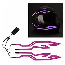 4 Piezas De Luz Recargable Para Casco De Motocicleta, Casco 