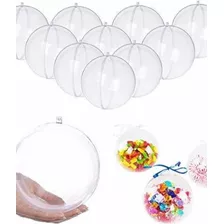 Adorno Para Árbol De Navidad Naviplas Esferas Encastrables Transparente Diámetro De 7cm Por Pack De 72 U