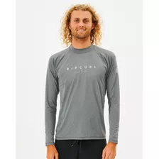 Camiseta De Lycra Rip Curl Shockwaves Grey Marle 