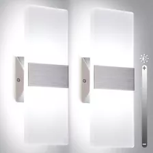 Apliques De Pared Regulables 12w, 6000k, Iluminación Blanca