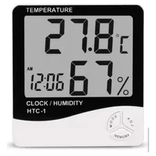 Termometro Higrometro Digital Humedad Temperatura Reloj