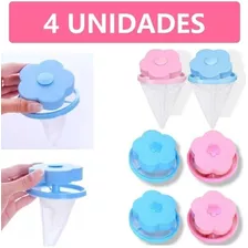 Kit 4 Coletores Tira Pelos Flutuante P/máquinas Lava Roupa