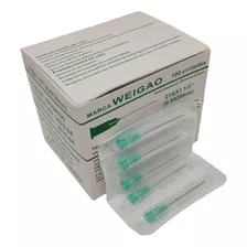 Aguja Descartable 40x8 21.5g X 100 Unidades Marca Weigao