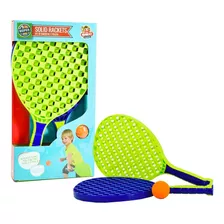 Set Raquetas De Tennis Para Niños X2 Unidades Color Verde Lima