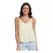 Regata Feminina Viscose Alça Fina Lisa Casual Hering Bonita 