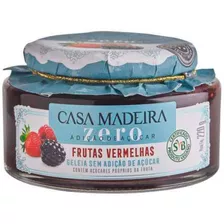 Geleia Zero Açúcar Casa Madeira Frutas Vermelhas 220g