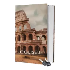 Cofre Camuflado Com Chave Em Formato Livro Grande Coliseu