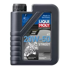 Aceite Para Motor Liqui Moly Motorbike 4t Street 20w-50 Para Motos Y Cuatriciclos De 1 Unidad X 1l