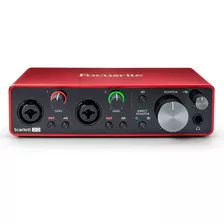 Interface De Áudio Focusrite 3nd Gen Scarlett 2i2 3ª Geração