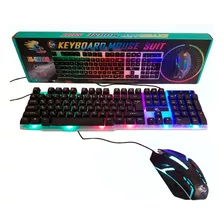 Kit Teclado Y Mouse Yelandar Kt288 Gamer Rgb