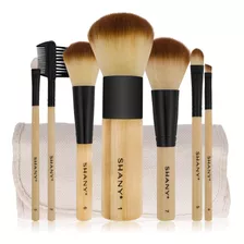 Juego De Brochas De Maquillaje De Bambú Shany - Brochas Vega