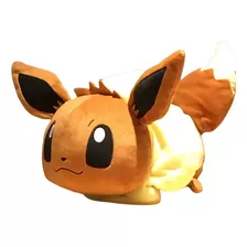 Almofada Eevee De Pelúcia Deitado Travesseiro Grande 50 Cm