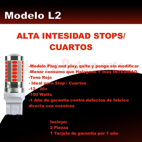 L2 Freno Stop Lupa 100w Led Buick Enclave 2017 7443 Foto 2