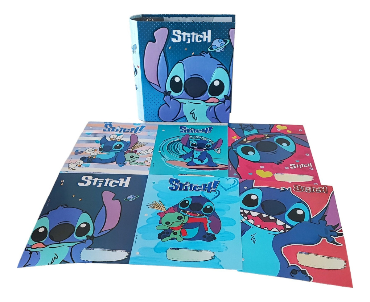 Carpeta Lilo Y Stitch + Separadores Escolares Nº 3