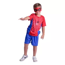 Fantasia Homem Aranha Infantil Luxo Completa Pronta Entrega