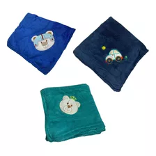 Kit 3 Cobertor Manta Bebe Microfibra Soft Infantil Estampada