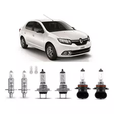 Kit 6 Lampada Farol E Milha Logan 2015 2016 2017 2018