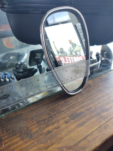 Espejos Ovalado Chopper Cromado Universal Moto Foto 3