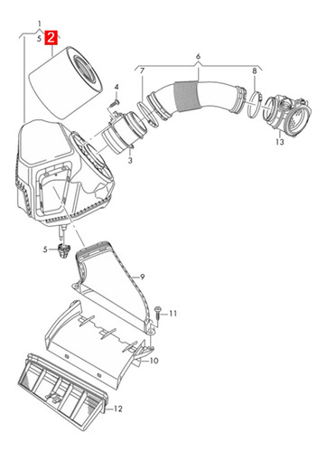2 Filtros De Aire De Motor 4kd133844a Para A6 C8 A7 Sportbac Foto 2