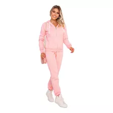 Moletom Feminino Conjunto Calça + Blusa De Frio Promoção