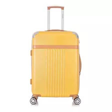 Mala Viagem Média Santino Athena M 23kg Tsa Rodas Giro 360º Cor Amarelo Lisa