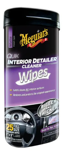 Limpieza Interior Meguiars Wipes Quik Interior Detailer