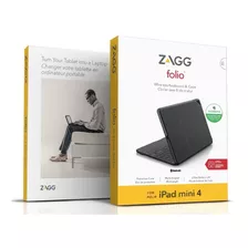 Case Con Teclado Zagg Folio Para iPad Mini 4 Retroiluminado