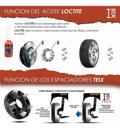 4 Espaciadores Rin 1 PuLG Honda Acura 5x114.3 12x1.5 64.1mm Foto 7